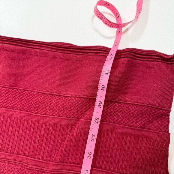 Rachel Roy Collection Dress Women’s 1X Ribbed Sleeveless ribbed Career NWT red - Picture 6 of 10